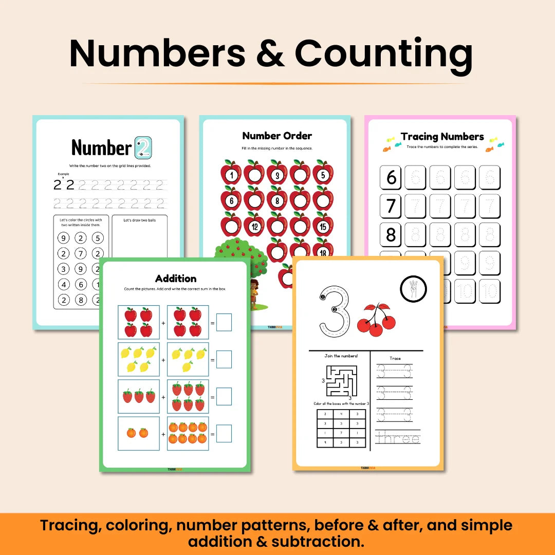 Kindergarten Busy Book - 180+ Fun Learning Activities for Kids | Perfect for Homeschool & Classroom