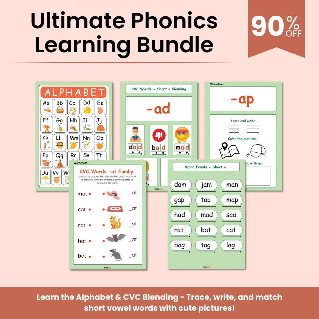 The Ultimate Phonics Learning Bundle For Kids – 2 Books in 1 | From The Alphabet Stage To Advanced Phonics Mastery