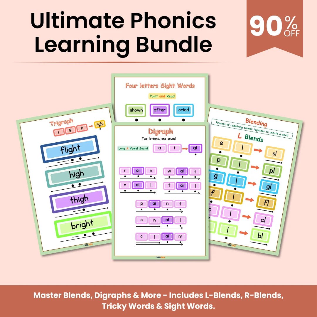The Ultimate Phonics Learning Bundle For Kids – 2 Books in 1 | From The Alphabet Stage To Advanced Phonics Mastery