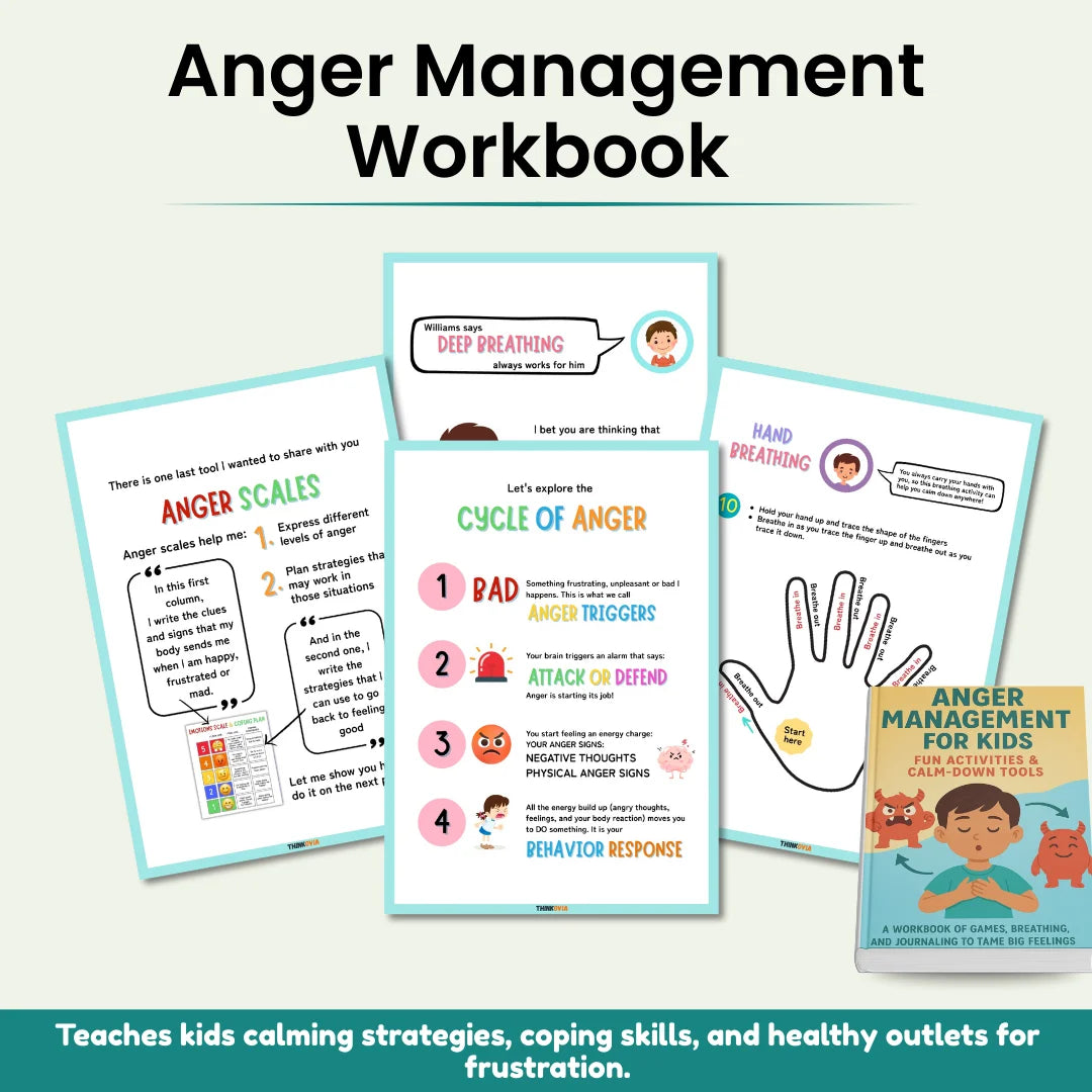 6-in-1 Kids Mental Health Bundle – Workbooks & Journals | Emotions, Mindfulness, Gratitude & Confidence
