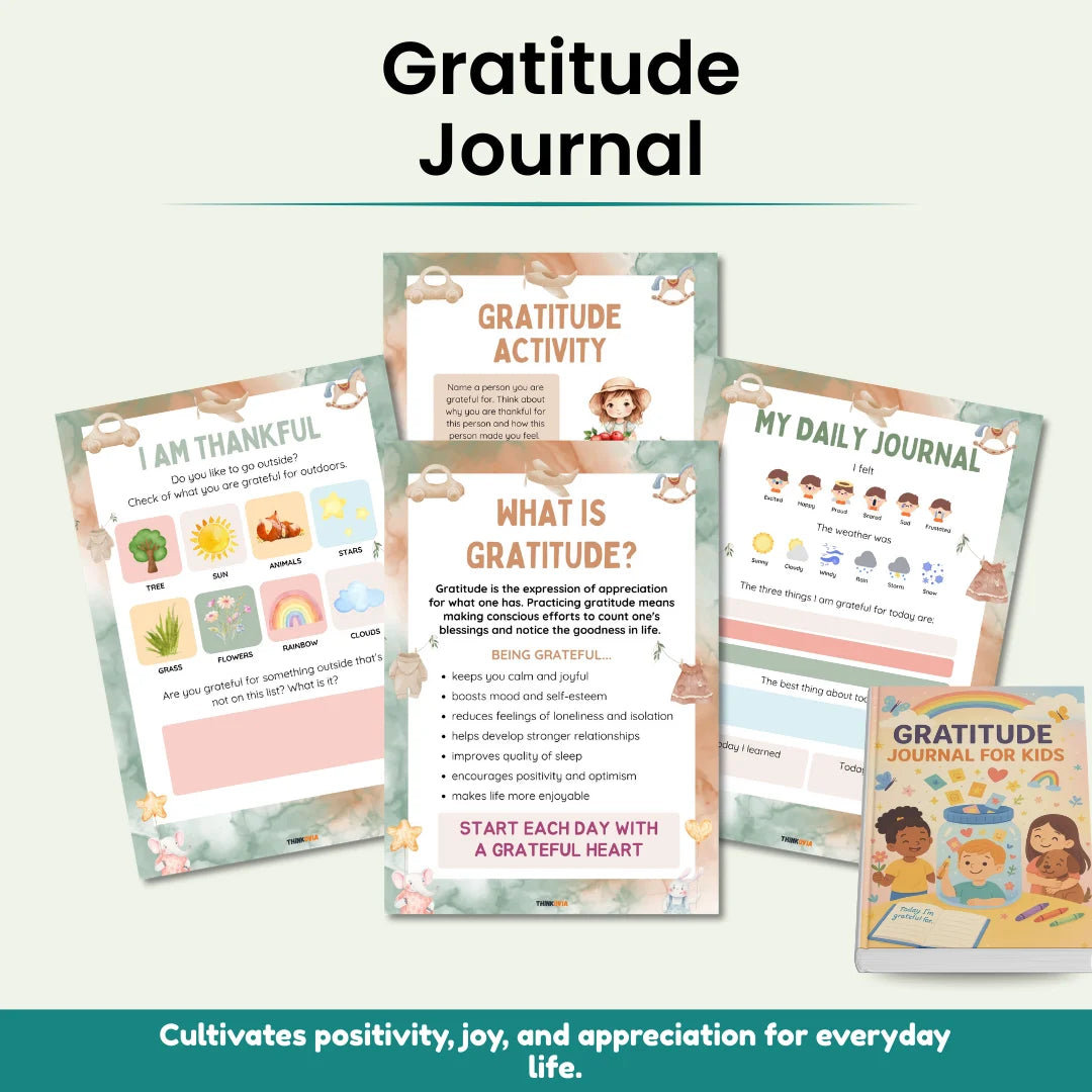 6-in-1 Kids Mental Health Bundle – Workbooks & Journals | Emotions, Mindfulness, Gratitude & Confidence