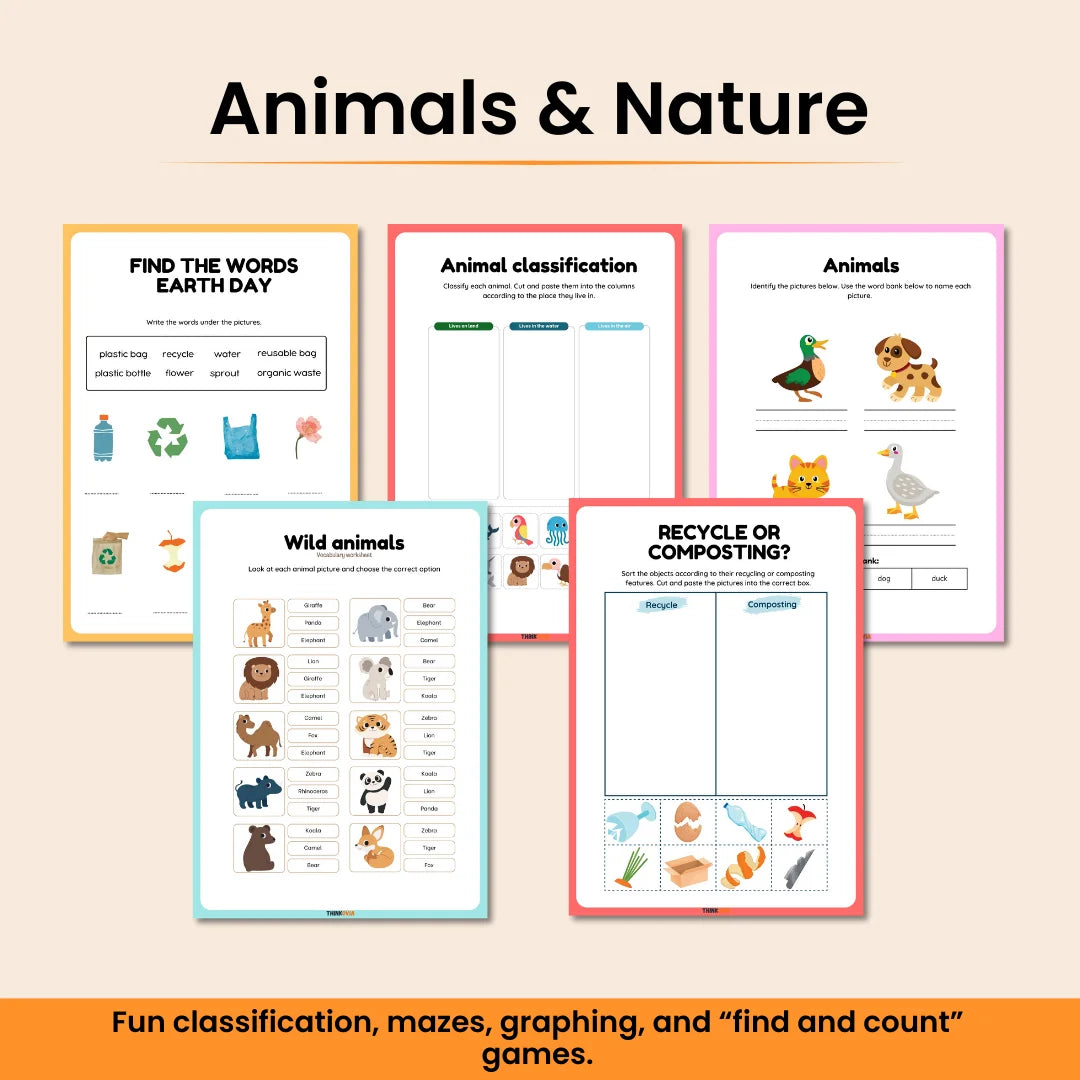 Kindergarten Busy Book - 180+ Fun Learning Activities for Kids | Perfect for Homeschool & Classroom