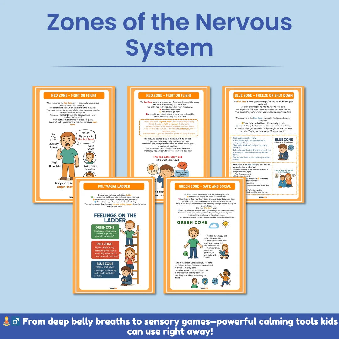 The Polyvagal Theory for Kids | Nervous System Regulation Workbook
