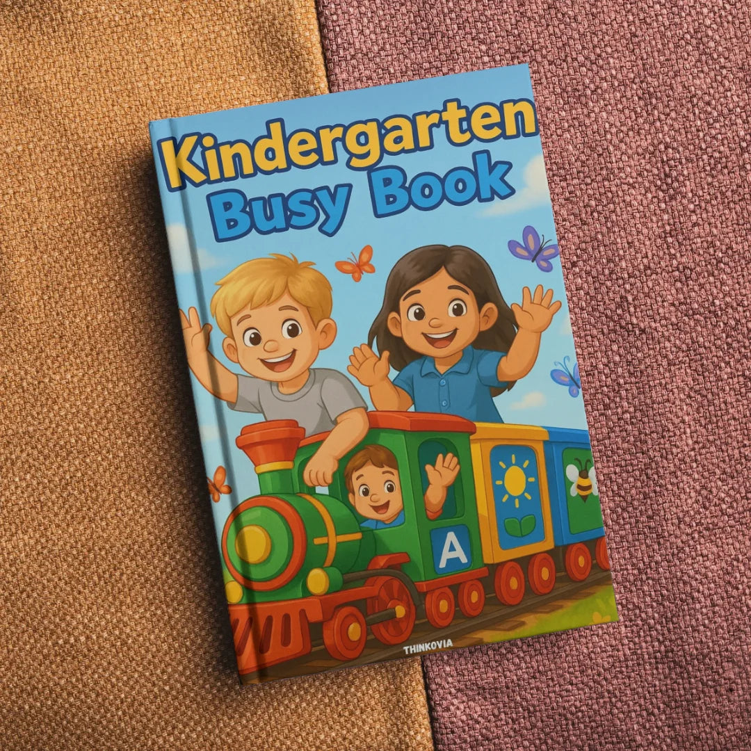 Kindergarten Busy Book - 180+ Fun Learning Activities for Kids | Perfect for Homeschool & Classroom