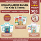 ADHD Bundle for Kids & Teens - Worksheets, Planner & Coping Skills