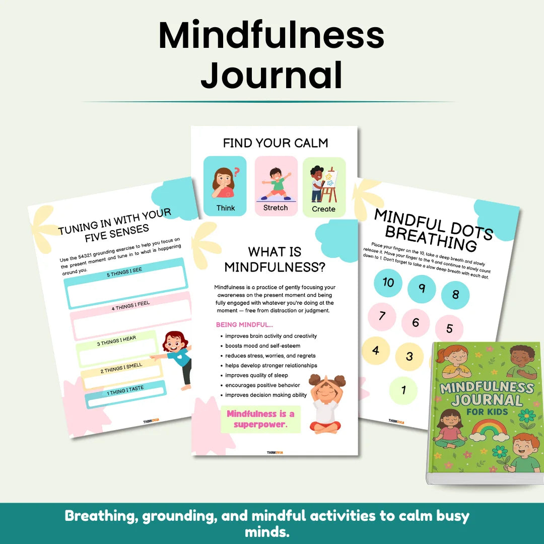 6-in-1 Kids Mental Health Bundle – Workbooks & Journals | Emotions, Mindfulness, Gratitude & Confidence