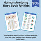 Human Anatomy Busy Book Preschool Worksheets - Homeschool Resources | Learning Toddler Activities