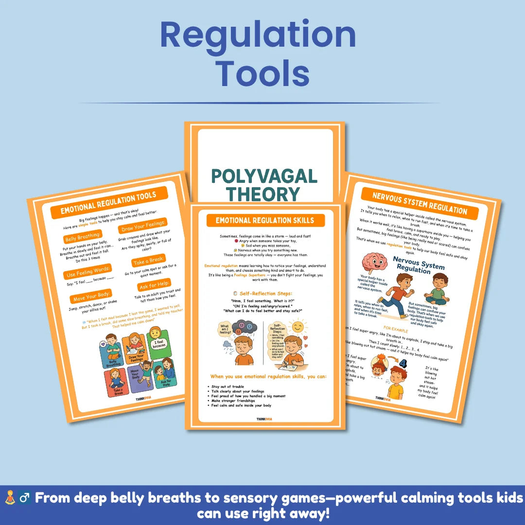 The Polyvagal Theory for Kids | Nervous System Regulation Workbook