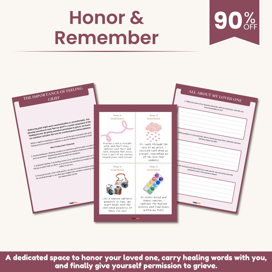 Complete grief workbook for healing after losing a loved one with guided writing exercises