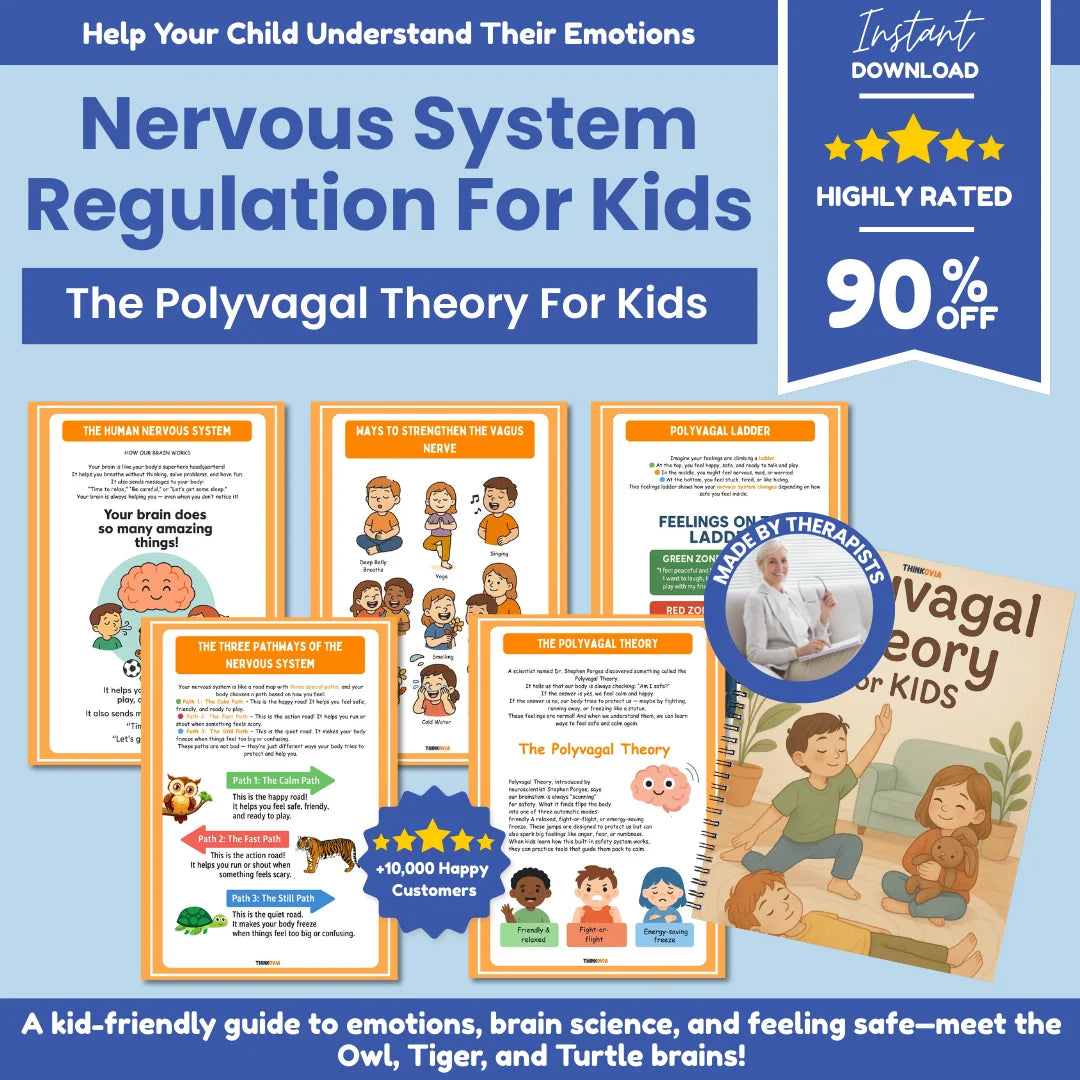 The Polyvagal Theory for Kids | Nervous System Regulation Workbook