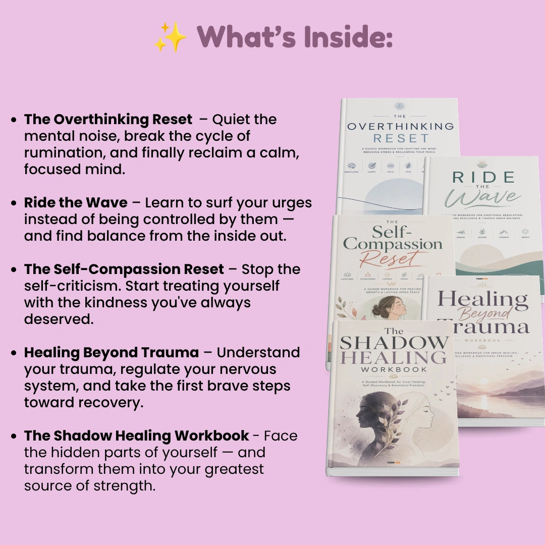 Trauma healing and shadow work workbook bundle