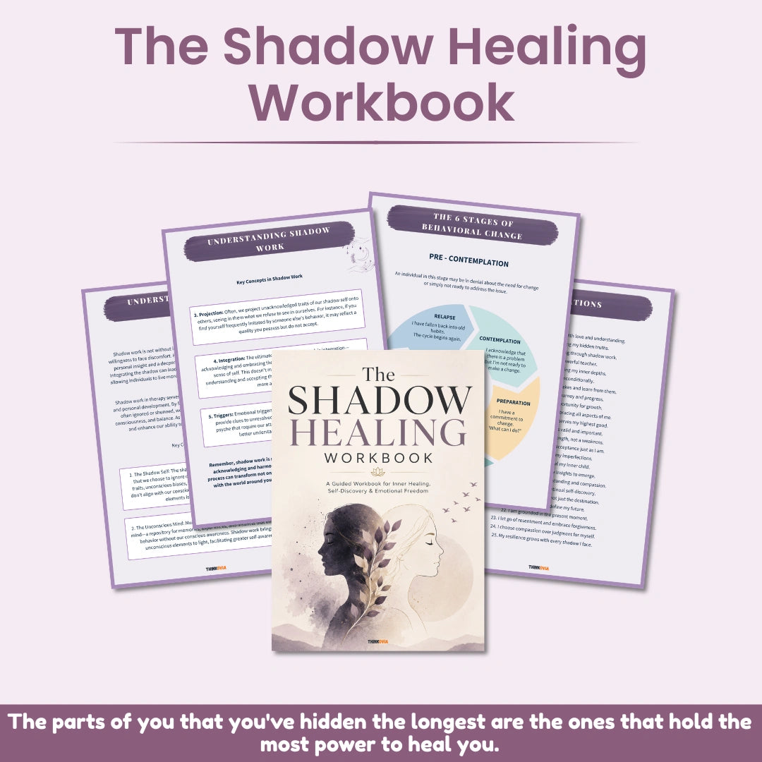Trauma healing and shadow work workbook bundle