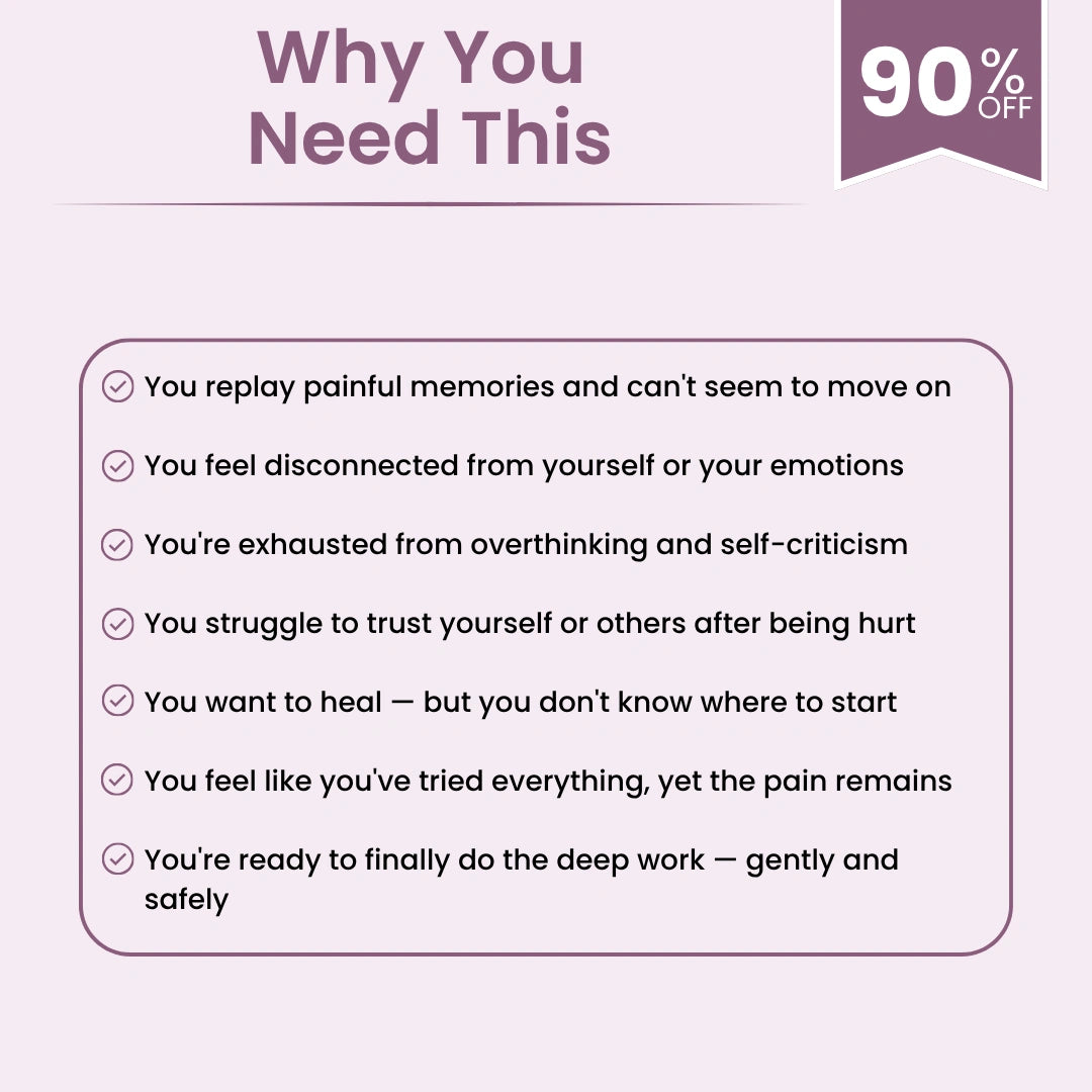 Self compassion and overthinking relief printable workbook