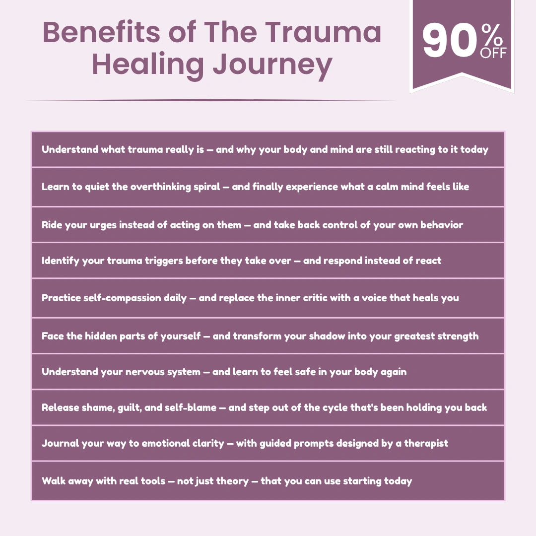 Emotional healing workbook bundle for adults