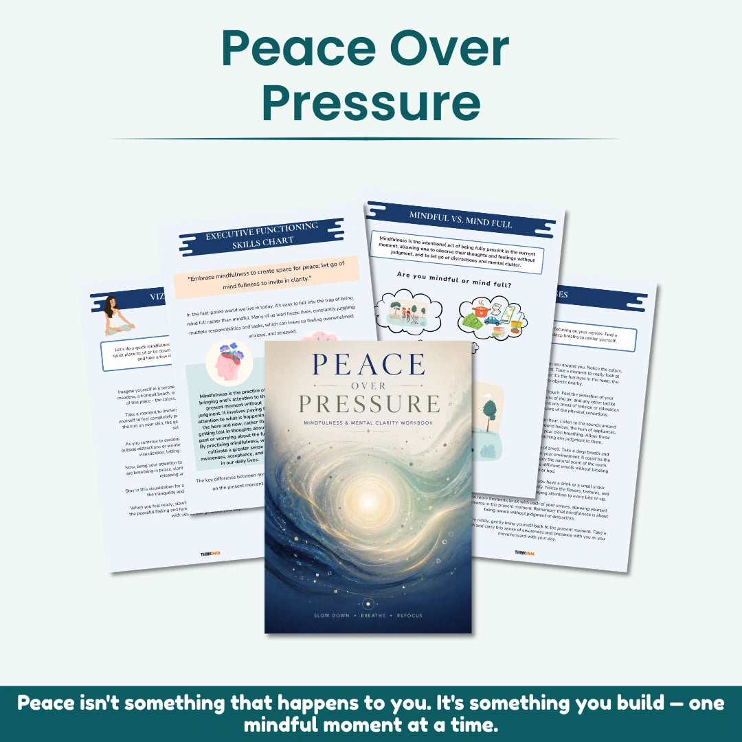 The Emotional Regulation Toolkit (4-in-1 Bundle) | Stress Relief, Mindfulness, Burnout & Self-Control Workbooks